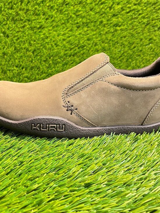 Kuru Kivi Mens Size 8E Brown Classic Casual Walking Leather Slip-On Loafer Shoes